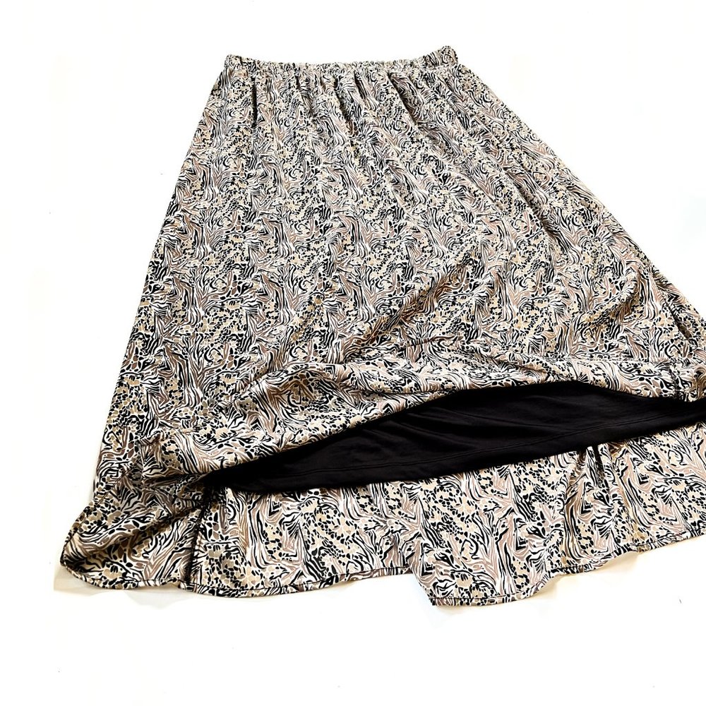 AWARE by vero moda comfy, flowy josephine printed midi skirt - Picture 4 of 7